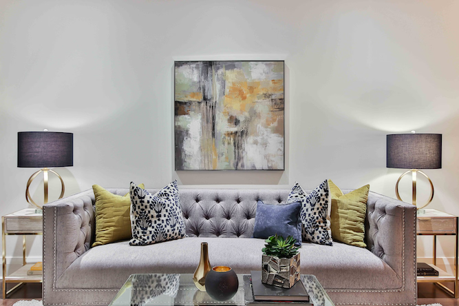 Living room with elevated aesthetics